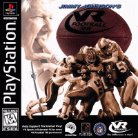 Jimmy Johnson's VR Football 98 Playstation US box art